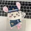 HK1 Chiikawa Usagi Plushie Hoạt Hình Dễ Thương Cảnh Sát Thỏ Sang Trọng Móc Khóa Túi Charm KH1