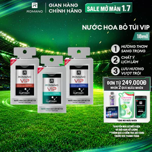 Nước hoa bỏ túi cao cấp Romano VIP Passion / Vision / Impress 18ml
