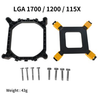 Bộ giá đỡ quạt làm mát CPU vui nhộn có vít gắn cho LGA 1150 1151 1155 1156 1366 1700 Bộ phận sửa chữa quạt làm mát