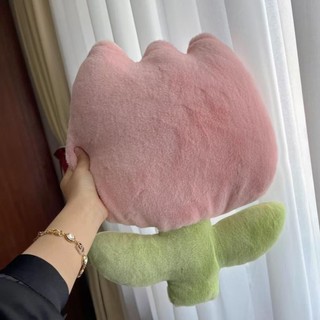 Ins Dễ Thương Influencer Hoa Tulip Gối Bắc Âu Phòng Khách Gối Sofa Đệm Phòng Ngủ Giường Bé Gái