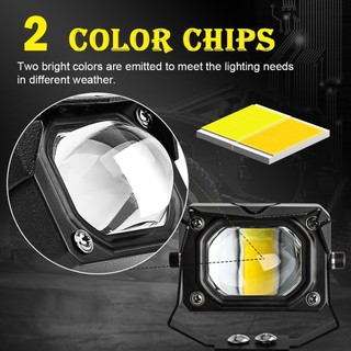 【AIMVUKES】Đèn sương mù LED 12D 3" 100W 6000K 3000K 12000LM chuyên dụng cho xe máy/xe địa hình/xe tải/ô tô 12V 24V