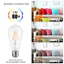 Bóng đèn dây tóc OIMG LED Retro Edison ST64 220V E27 2W / 4W / 6W / 8W / 12W / 16W Ánh sáng trắng 6000K Ánh sáng trung tính 4000K Ánh sáng ấm áp 3000K