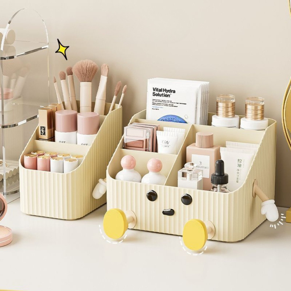 Hộp đựng mỹ phẩm để bàn đa năng, Khay chia ngăn đựng đồ trang điểm, skincare nhựa Acrylic cao cấp