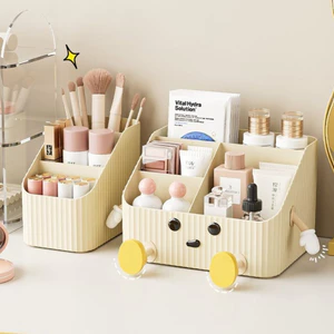 Hộp đựng mỹ phẩm để bàn đa năng, Khay chia ngăn đựng đồ trang điểm, skincare nhựa Acrylic cao cấp