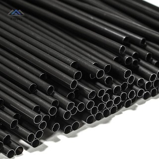ELBBKG 500 Chiếc Ống Hút Cocktail Dùng Một Lần 21 / 13cm Đen Dài Ngắn Tiệc Cưới Supplie Mới
