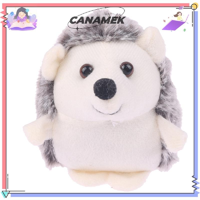 CANAMEK Dễ Thương Nhím Sang Trọng Hoạt Hình Động Vật Mặt Dây Chuyền Mềm Nhồi Bông Búp Bê Móc Khóa Ba Lô Túi Ô Tô Móc Khóa Nhẫn Trang Trí Trẻ Em Quà Tặng CSF