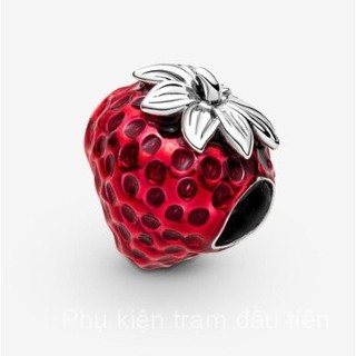 ❈ ❈ [Mới 2024] Charm hạt dâu tây bạc Panpan 925