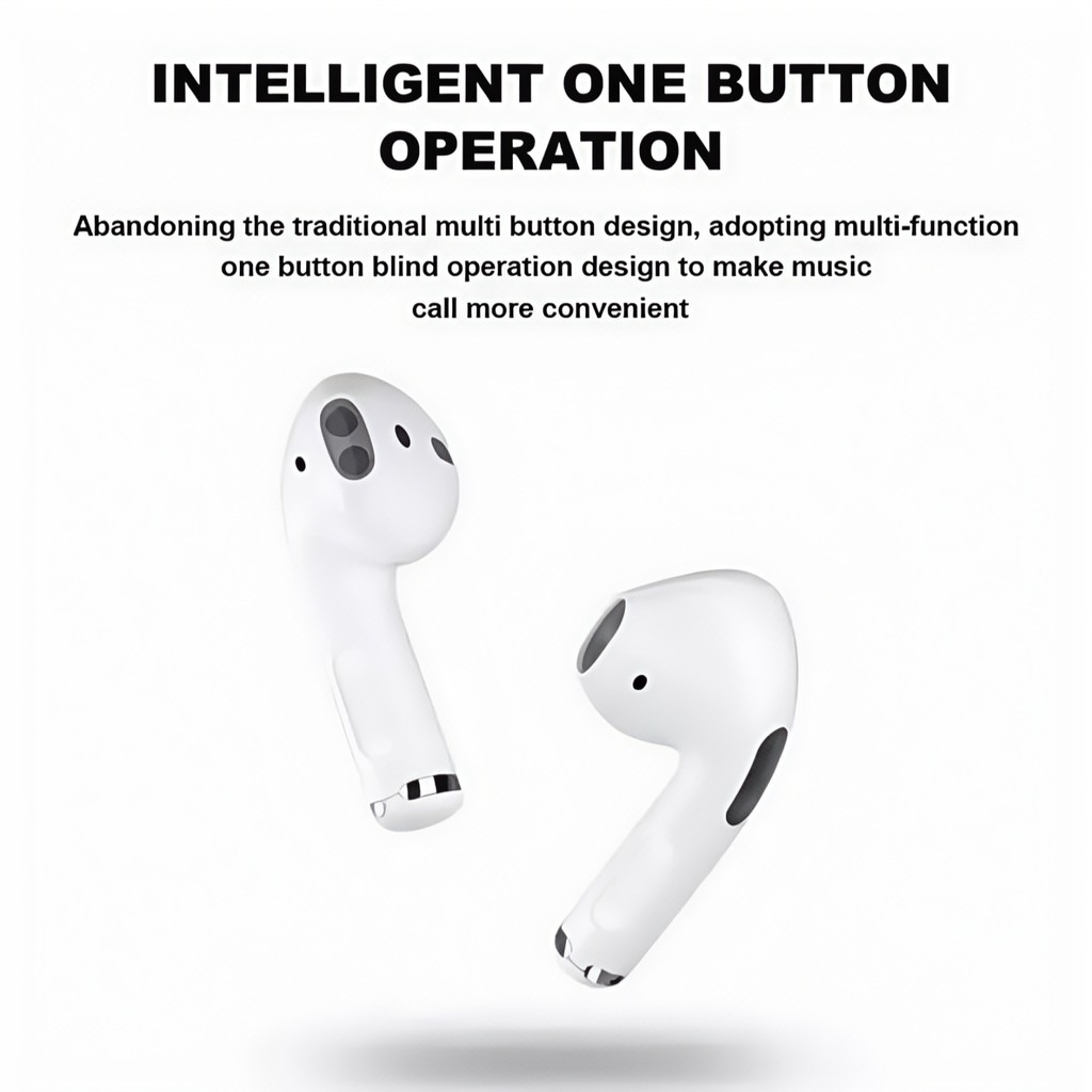 Tai nghe nhét tai Bluetooth không dây Pro4 hỗ trợ cảm ứng và gọi điện, tương thích với hệ thống Android