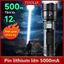 Đèn pin LED có thể sạc lại đèn pin có thể phóng to di động màn hình hiển-TOOLIX