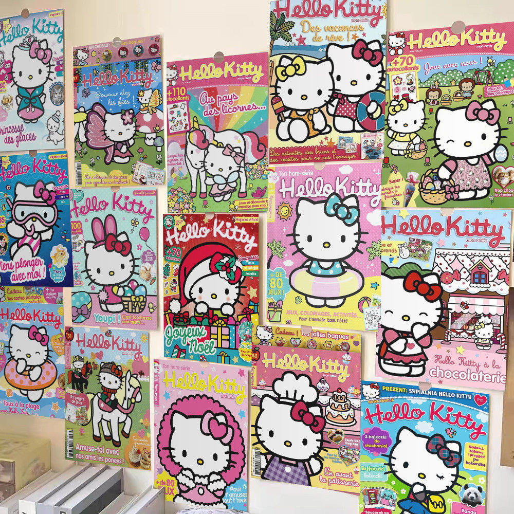 Hello Kitty Hello Kitty Can Tạp Chí Hoạt Hình Poster Hello kt Phòng Ngủ Ký Túc Xá Trang Trí Poster Ảnh 25.9.5