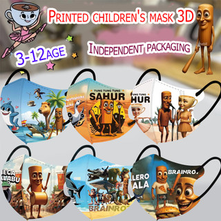 Mặt nạ bảo vệ in hình ngộ nghĩnh cho trẻ em 3-12 tuổi, thiết kế 3D với âm thanh nổi, bộ gồm 50 chiếc