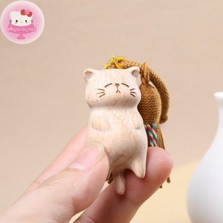 Moonlights Retro Gỗ Móc Khóa Tay Khắc Dễ Thương Túi Mặt Dây Chuyền Trang Trí Xe Móc Khóa Dành Cho Nữ Cặp Đôi Trang Sức Thời Trang Phụ Kiện Quà Tặng EN