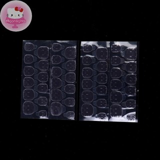 Moonlights Hồng 240 Cái / 10 Tờ Hai Mặt Giả Móng Tay Nghệ Thuật Dính Băng Keo Dán DIY EN
