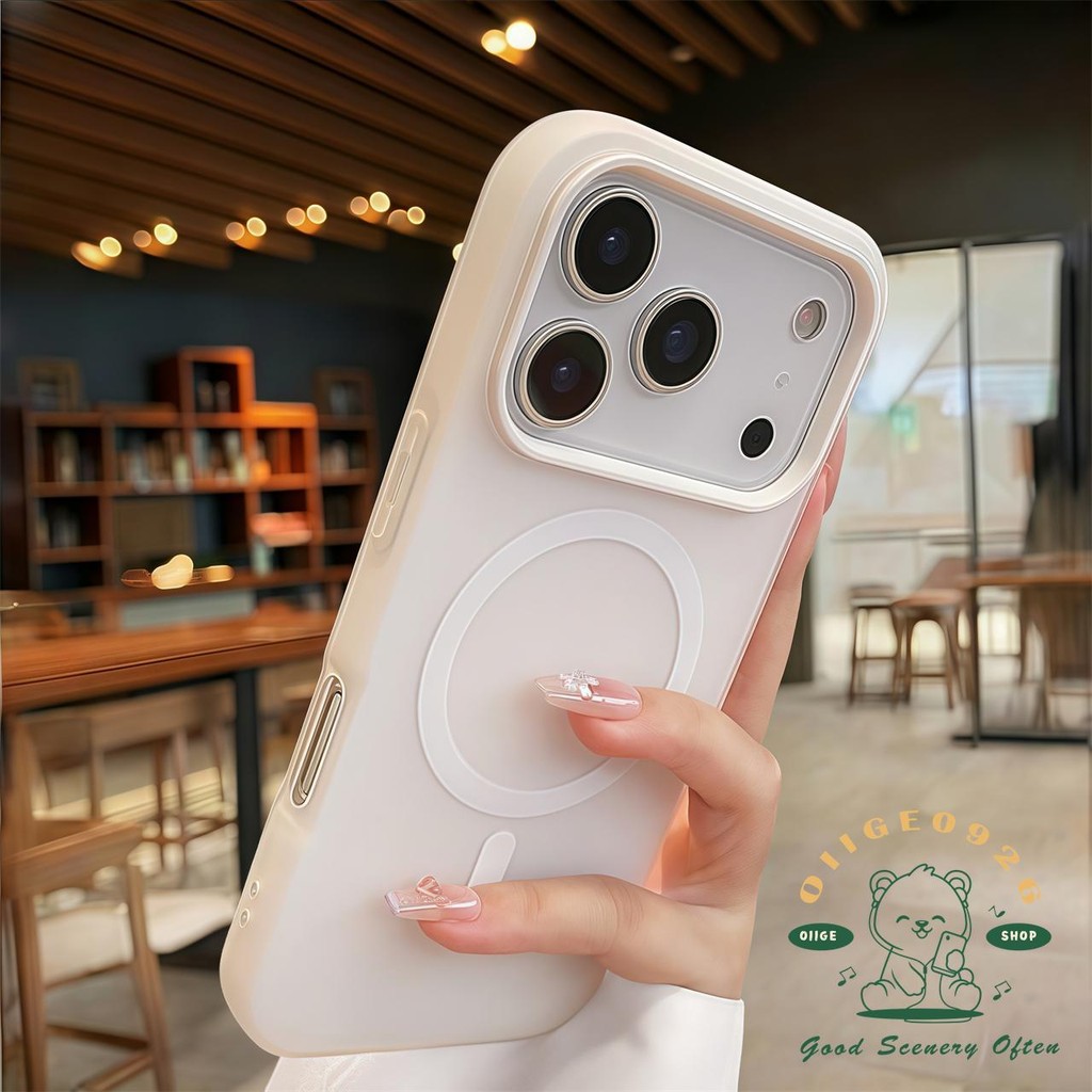 【 Ốp lưng iPhone17 】 Vỏ điện thoại từ tính màu thạch mờ iphone17 Pro Max 16 15 14 13 12 11 cho vỏ iPhone Vỏ mềm silicon TPU chống sốc