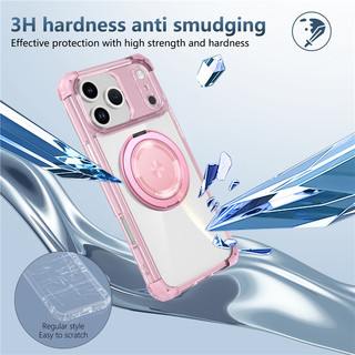 Từ Túi Khí Đứng Giá Đỡ Ốp Lưng iPhone 17 16 15 Plus 11 12 13 14 Pro Max Giá Đỡ Xoay Trong Suốt Vỏ Giáp