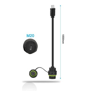 Bộ chuyển đổi cáp ALMA1 USB-C, có nắp bụi Đầu nối cáp 1M, Cổng đơn Type C Nữ sang Nữ USB-C Chống nước Type-C