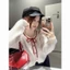 Áo khoác Cardigan len chấm bi phối nơ phong cách tiểu thư hàng QCCC XIMIMI SP386