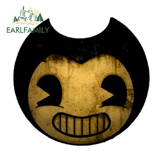 EARLFAMILY Bendy Head Ngộ nghĩnh Xe Ô Tô Dán Xe Máy Xe Tay Ga Thân Kính Chắn Gió Phía Sau Chống Thấm Nước JDM Vinyl Decal Chống Trầy Xước Bảo Vệ Cửa Xe Ô Tô