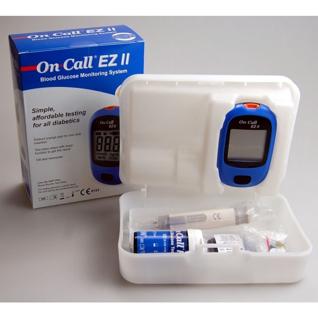Máy Đo Đường Huyết Acon On-Call Ez II + Tặng kèm 25 que thử và 25 kim chích máu
