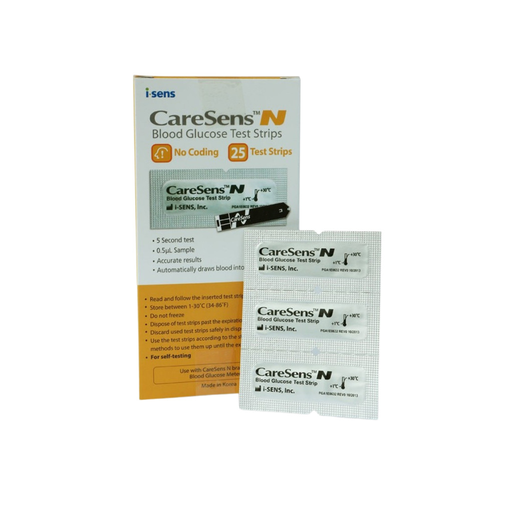 Máy Đo Đường Huyết CareSens N [Chính Hãng Hàn Quốc] trọn bộ kèm que thử + kim chích máu