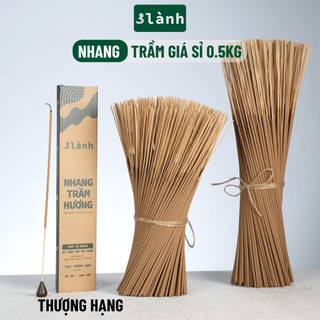 Nhang Trầm Hương 3 Lành Loại Thượng Hạng 30-40cm 0.5kg Tự Nhiên 100% >15 Năm Thờ Cúng Tài Lộc