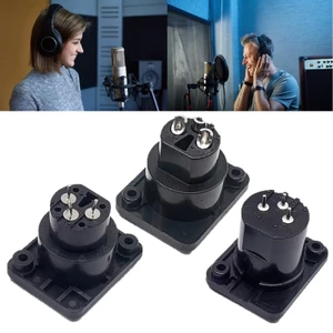 BTM Độ bền 3Pin XLR Đầu nối thính giác Bộ chuyển đổi hợp kim nhựa ABS cho thiết lập thiết bị sân khấu