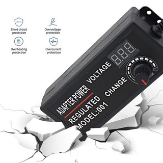 AIMVUKES Bộ Nguồn AC Sang DC Có Thể Điều Chỉnh 9-24 V Bộ Chuyển Đổi Điện Áp 220V Sang 12 V Thông Dụng，có led hiển thị