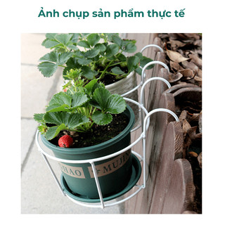 Kệ treo chậu hoa ban công sắt sơn tĩnh điện phong cách hiện đại Buna