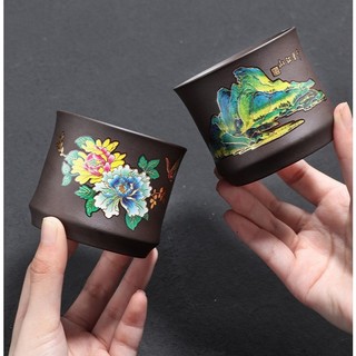 Chén Tử Sa Nghi Hưng Họa Tiết Đổi Mầu Khi Gặp Nước Nóng