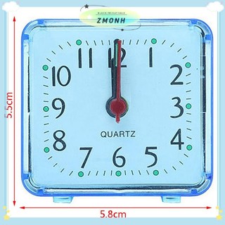 ZMONH Đồng hồ báo thức sinh viên dễ thương Đồng hồ báo thức tương tự Đầu giường vuông Đồng hồ nhỏ gọn Máy tính để bàn Đồng hồ trang trí phòng ngủ sinh viên Đồng hồ báo thức điện tử