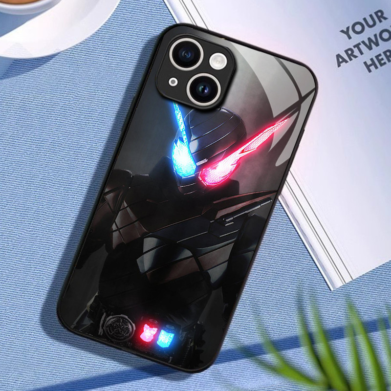 Ốp Điện Thoại Kính Kamen Rider 04 Cho IPhone 16 15 14 13 12 11 Pro XR XS Max Plus Mini X XR 8 7 6s SE2 / 3