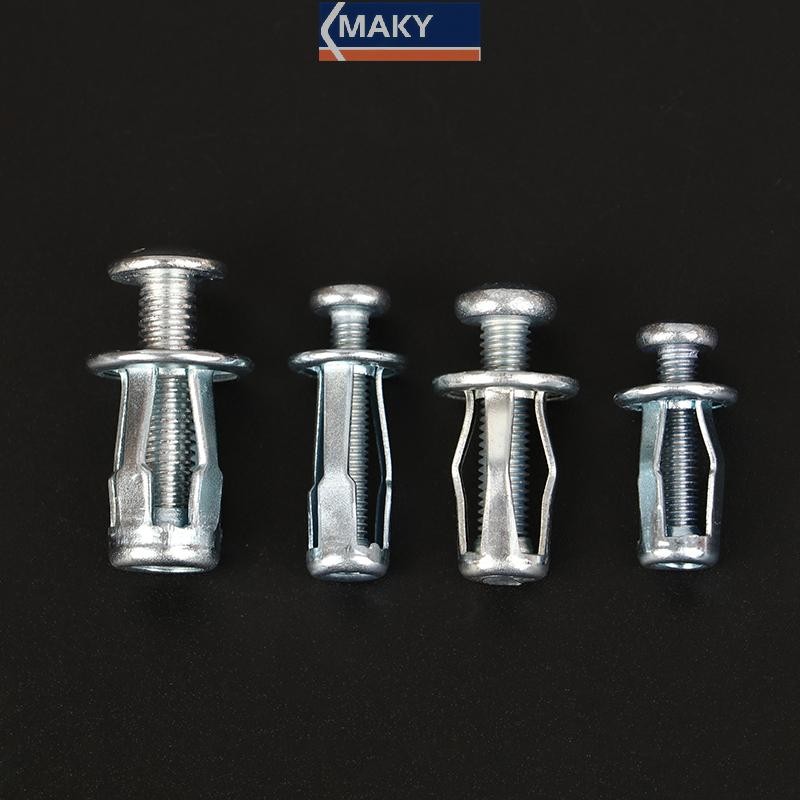 Onetimingcool 10 Bộ M4 / M5 / M6 Jack Nuts Vít Kim Loại Ô Tô Cánh Hoa Hạt Có Ốc Vít Cho Rỗng Tường Sắt Da VN