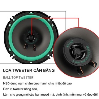 AIMVUKES  2 Chiếc 6.5 Inch 200W HiFi Đồng Trục Loa Cửa Xe Tự Động Âm Nhạc Âm Thanh Stereo Toàn Dải Tần Số Loa dành Cho