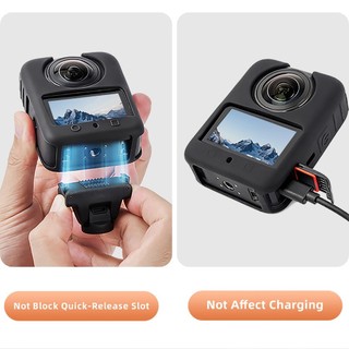 Dành Cho DJI OSMO 360 Vỏ Bảo Vệ Silicon Bao Ống Kính camera Toàn Cảnh Chống Rơi Bảo Vệ Phụ Kiện