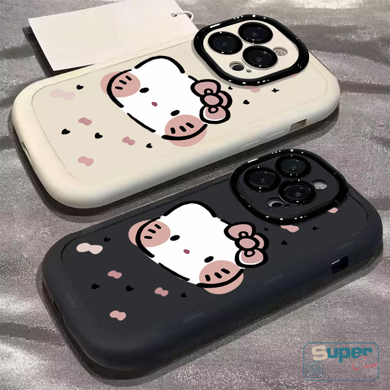 Ốp Lưng Cho Realme C53 C63 C55 C51 C65 C67 Note 60 60X 50 C20A C61 C30S C25Y 5 C35 C33 C30 C21Y C11 2020 C15 C20 C11 2021 Hoạt Hình Thời Trang Hello Kitty Nơ Trái Tim Bìa Mềm