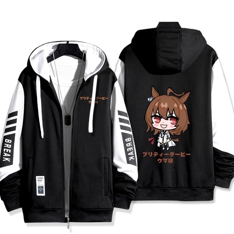 Áo Khoác Unisex Anime YB1 - Thiết kế từ bộ anime Umamusume với họa tiết Suzuka yên tĩnh