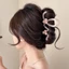 Kẹp Tóc / Kẹp Càng Cua Họa To Lớn 14cm Acrylic Đen Thời Trang Hàn Quốc Cho Nữ - Phụ Kiện Tóc