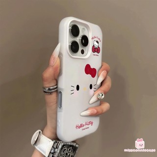 Ốp Lưng Cho Iphone 7Plus 15 13 11 16 12 14 Pro Max XR XS X MAX 13 15 16 14 Plus Ngọt Ngào Đơn Giản Đáng Yêu Hello Kitty Màu Kẹo 2 Trong 1 Bìa Mềm