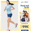 Áo thun thể thao nữ YODY siêu nhẹ, siêu co giãn, thấm hút nhanh, mềm mại, thông thoáng WATS25S235