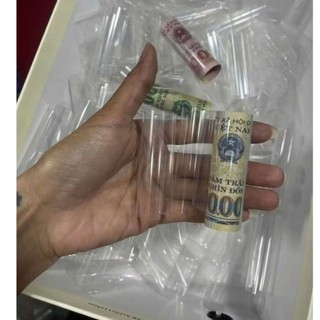 Bịch 100 mica cuộn tiền làm quà tặng, meka cuộn váy cô gái, hộp quà tặng mẹ, vk 8/3, 20/10 sinh nhật ANGIHOME