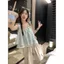 Mùa hè Phong cách mới Slimer Look Short Top 2026 Sweet Age-Reducing Fungus Edge Áo sơ mi nhỏ Phong cách Hồng Kông Áo khoác ngoài đeo chéo nhỏ