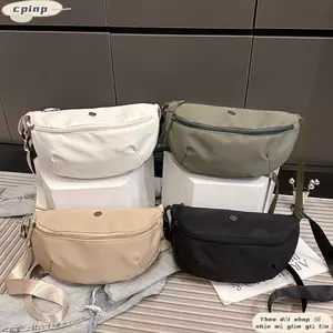Túi Đeo Ngang CPINCP, Túi Đeo Vai Nữ Màu Trơn Dung Tích Lớn, Túi Xách Vải Nylon Mềm Thời Trang Nữ