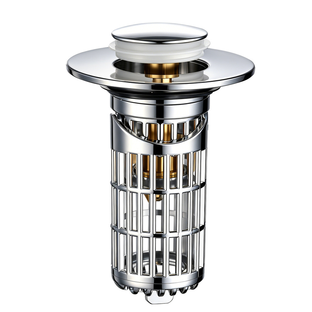 Washbasin Bounce Core Drainer Loại Đẩy Chậu Rửa Rửa Rò Rỉ Chặn Khử Mùi Chống Tắc Folio Lọc Lưới