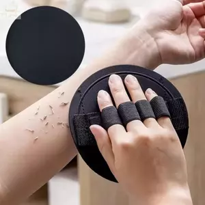 Găng tay đi tắm AWNGD, Bàn Chải Tẩy Tế Bào Chết Tròn Cao Su, Bàn Chải Massage Tắm Đen Chống Mài Mòn Mạnh Hộ Gia Đình