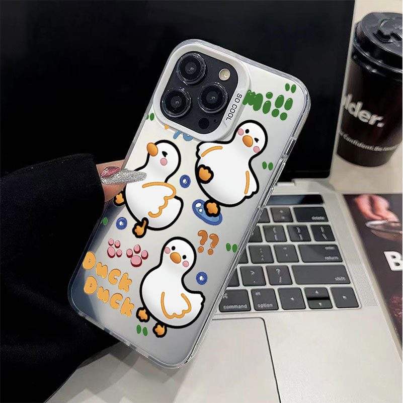 Vịt IMD Ốp Điện Thoại Cho iPhone 17 16 15 14 13 12 11 Pro Max Plus X Xr Xs Max 7 8 Plus Ốp Điện Thoại