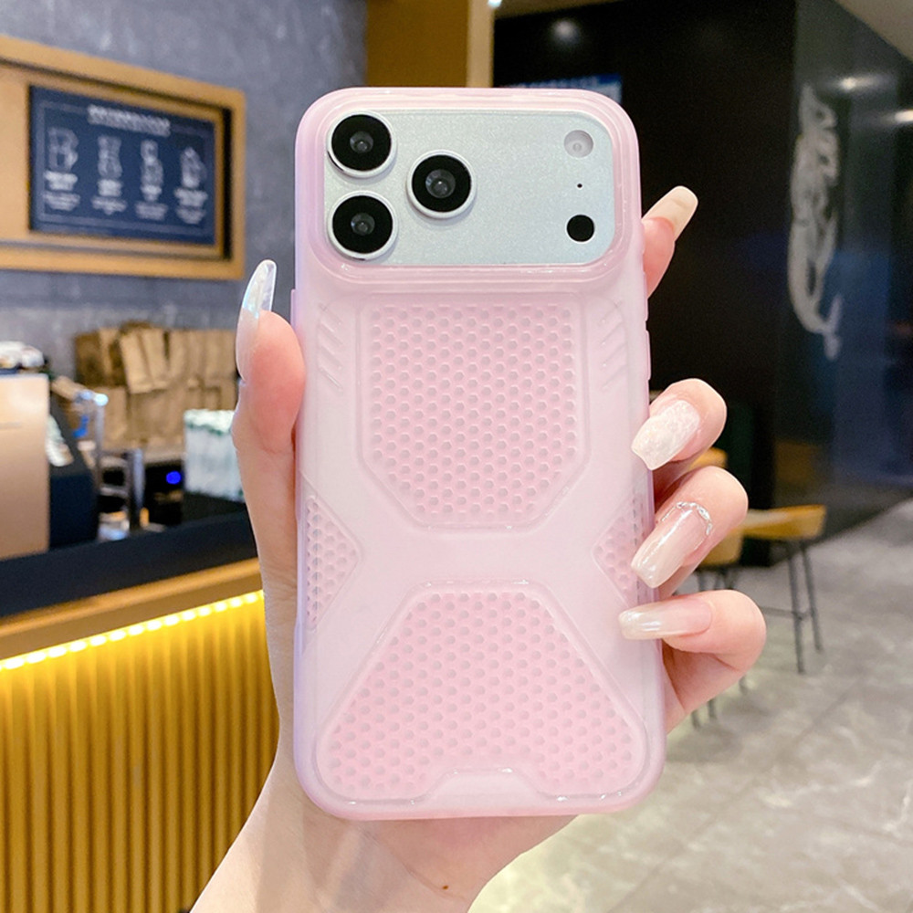 Ốp điện thoại mềm tản nhiệt Ice Peak cho iPhone 17 Pro Max 16 Plus 15 14 13 12 11 Vỏ bảo vệ chống sốc