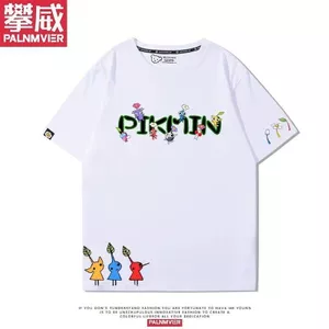 Pikmin PIKMIN4 Trò Chơi Hàng Hóa Tay Ngắn Nam Nữ Sinh Viên Thiếu Niên Mùa Hè Vui Vẻ Rời Phù Hợp Với T @ -
