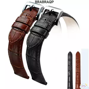 Dây đeo đồng hồ đeo tay BRBRAA 16mm 20mm 22mm Dây đeo cổ tay mềm mại bằng da thật Khóa thép thể thao