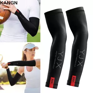 KANGN 1 Cặp Chống Nắng Cánh Tay Bao, Co Giãn Băng Lụa Mùa Hè Tay Áo, Bóng Rổ Thời Trang Làm Mát Ngoài Trời Đi Xe Đạp Găng Tay Lái Xe Nam Nữ
