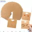 DAYBREAK 100 Miếng Thẻ Trưng Bày Bông Tai, Đồ Thủ Công DIY Có Lỗ Đựng Bông Tai Bao Bì Thẻ, Trang Sức Bán Thẻ Trang Sức Thẻ Giấy Kraft Bao Bì Bán Lẻ